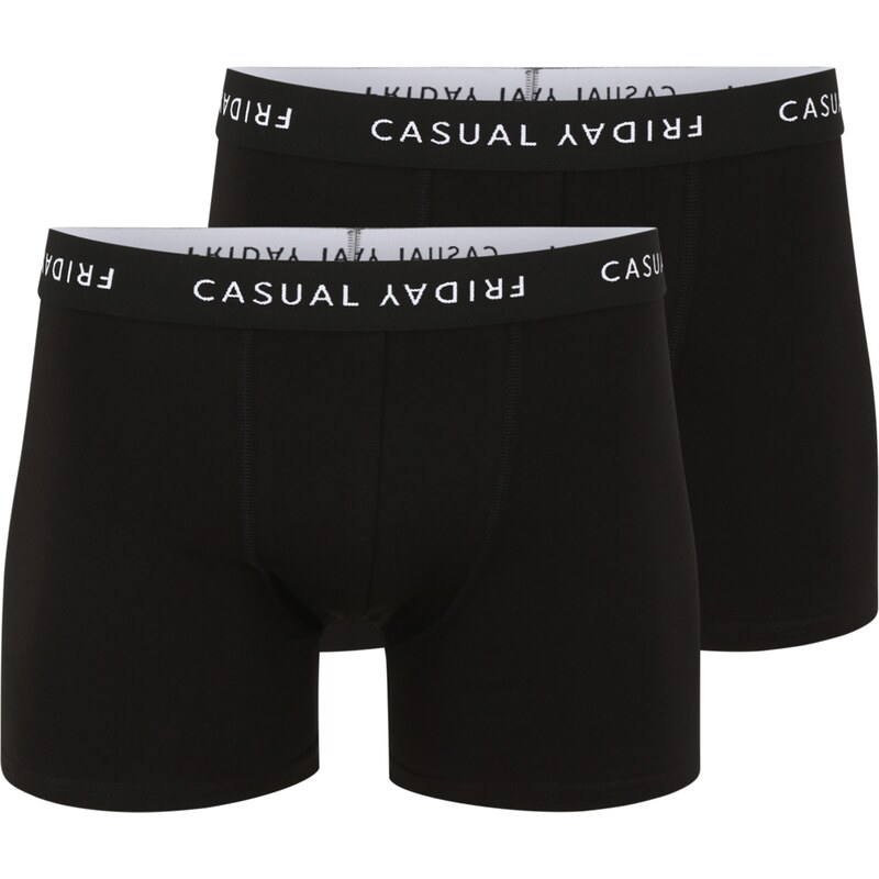 Casual Friday Boxerky Norh černá / bílá