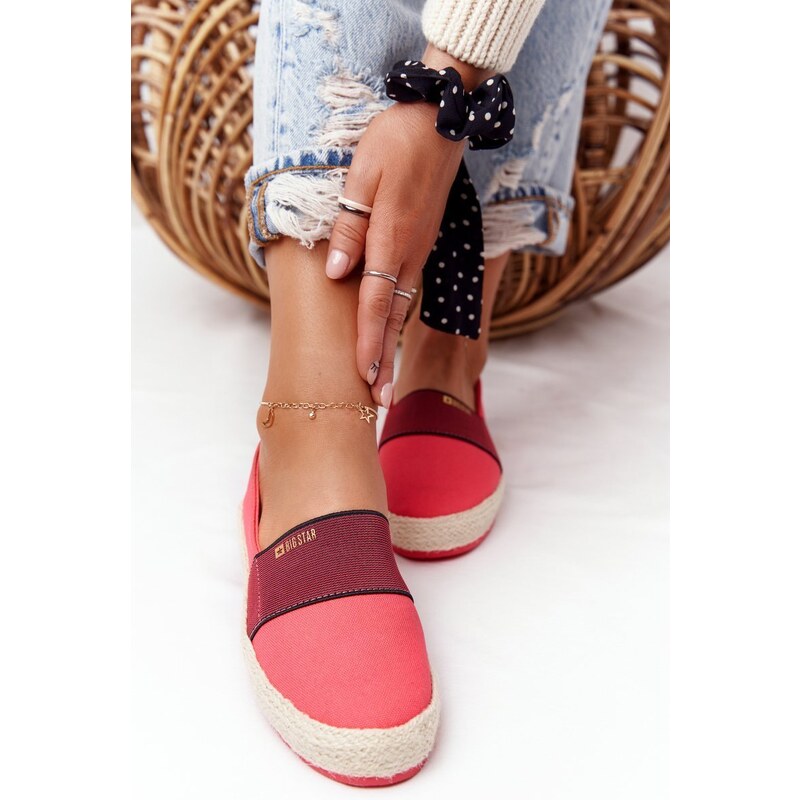 BIG STAR SHOES Espadrilles On A Braided Sole Big Star Red