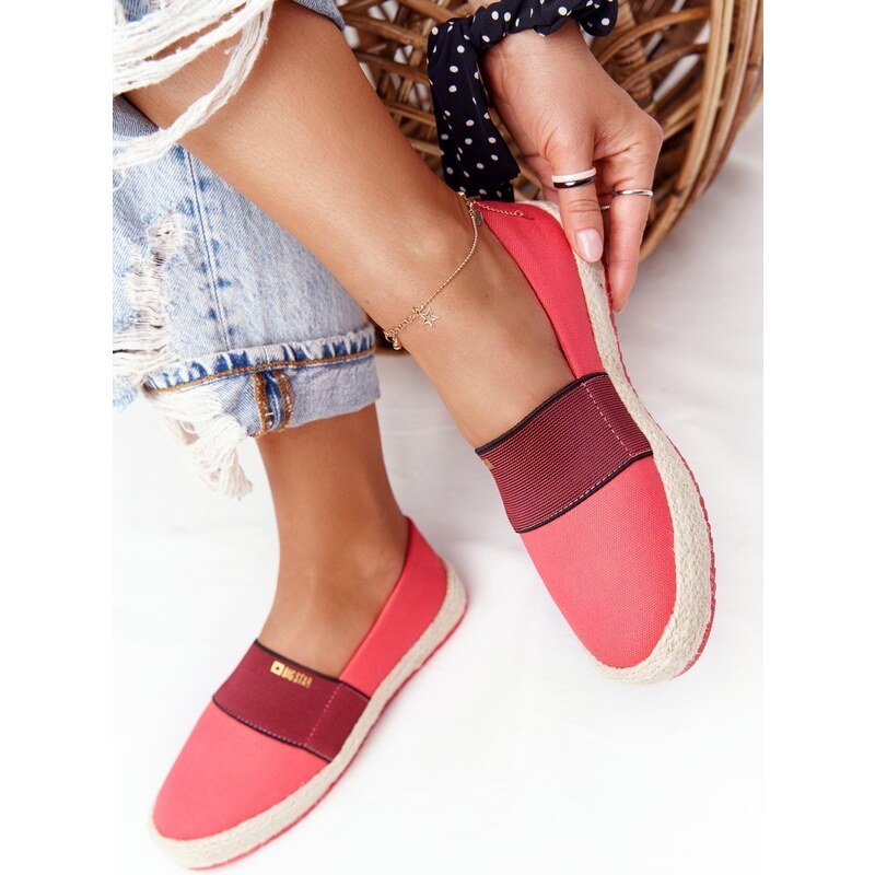 BIG STAR SHOES Espadrilles On A Braided Sole Big Star Red