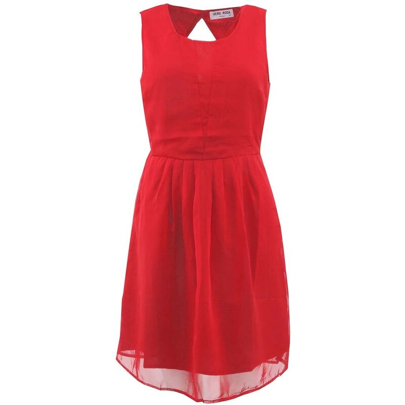 Červené šaty Vero Moda Sien