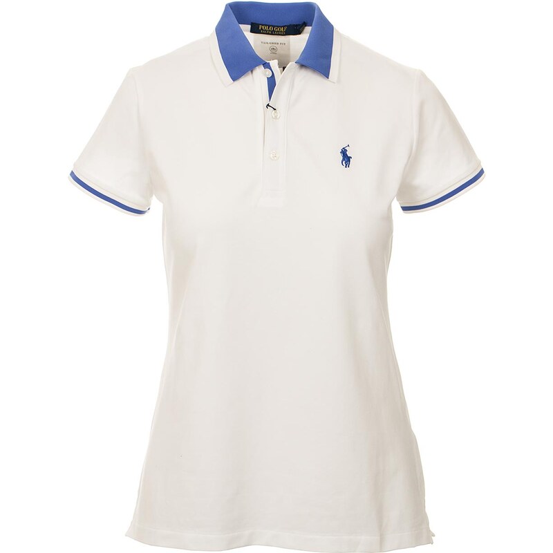 Ralph Lauren polo Golf dámské tričko bílé s modrou - GLAMI.cz