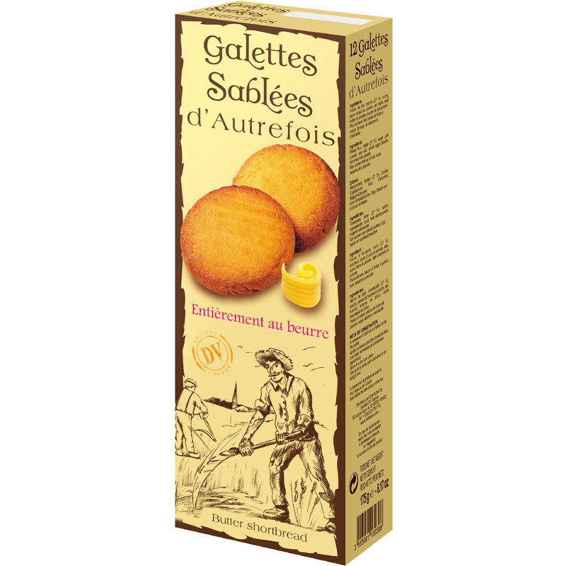 DV France máslové sušenky z Bretaně 175g