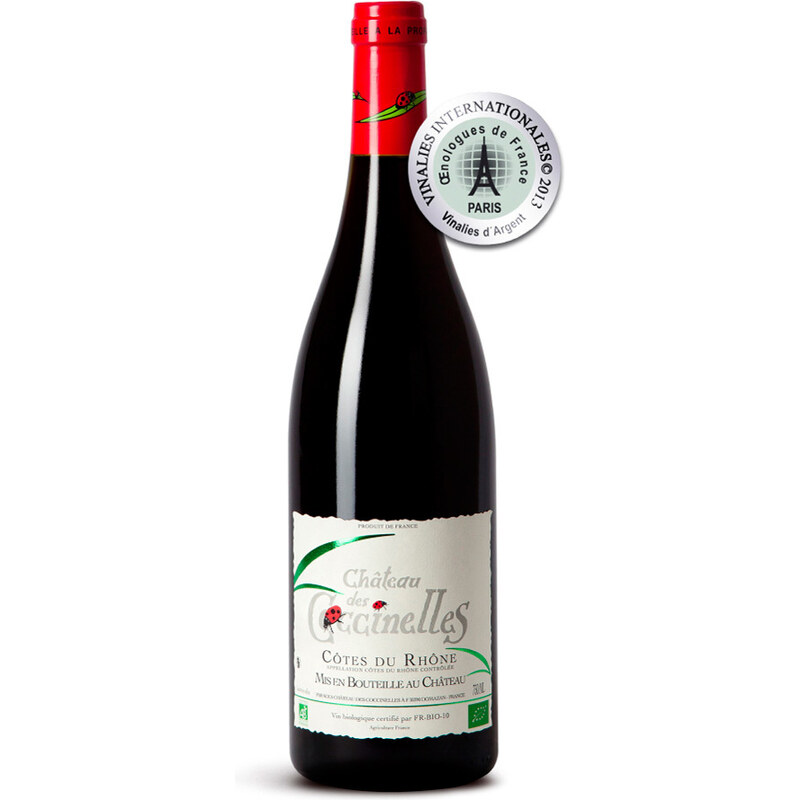 Chateau des Coccinelles BIO červené víno Cotes du Rhone AOC 2012 0,75l