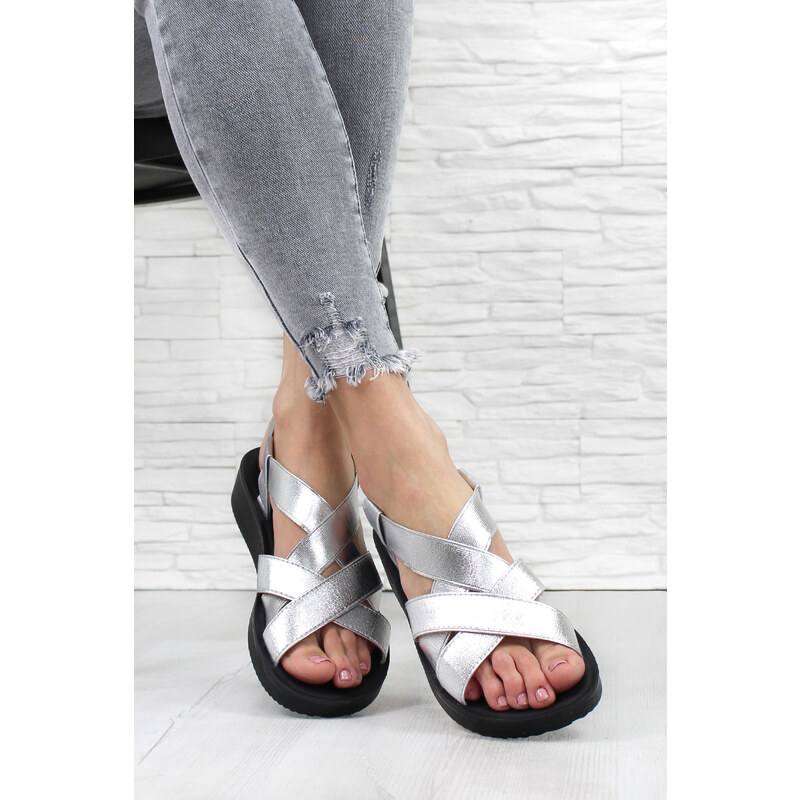 Bless Stříbrné sandály CZ112SI