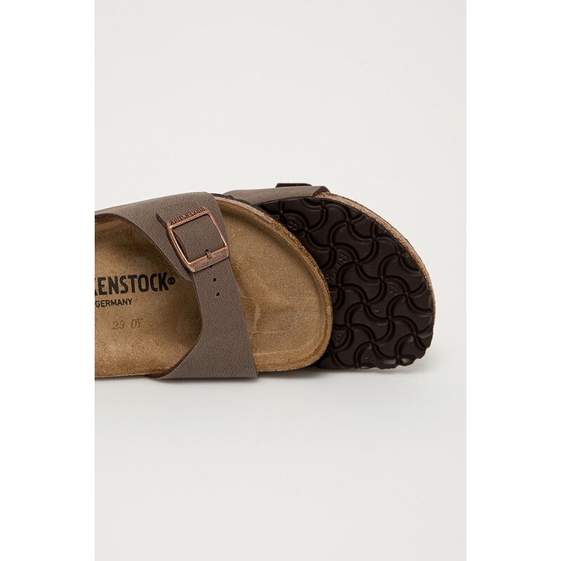 Pantofle Birkenstock Madrid dámské, hnědá barva, 40091