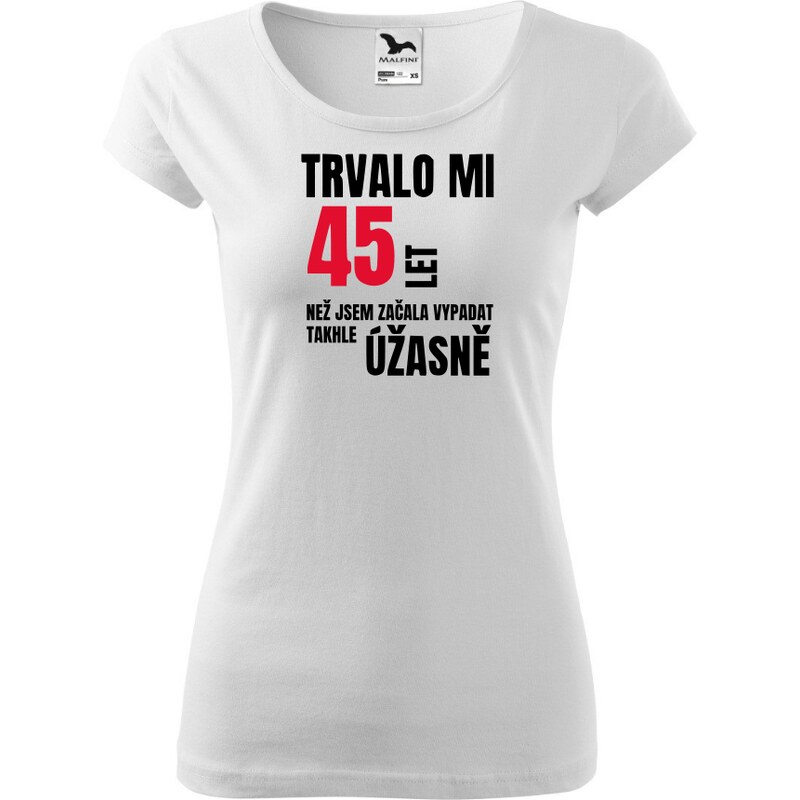 Fenomeno Dámské tričko Trvalo mi - bílé 57425875