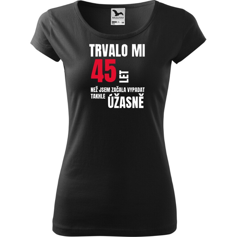 Fenomeno Dámské tričko Trvalo mi - černé 57425876