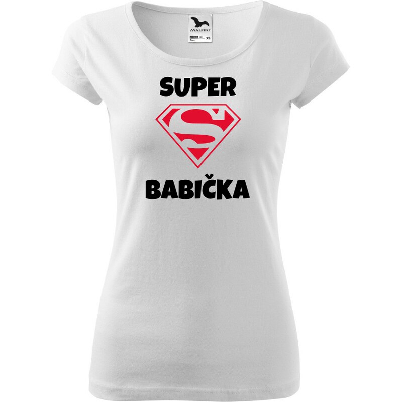 Fenomeno Dámské tričko Superbabička - bílé