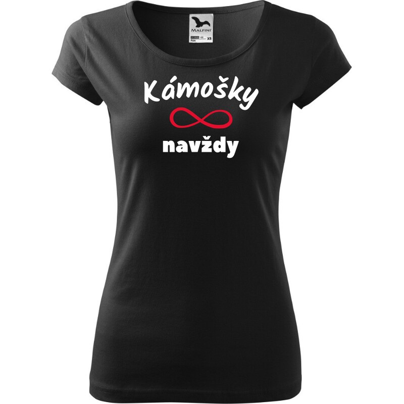 Fenomeno Dámské tričko kámošky navždy - černé 57426054