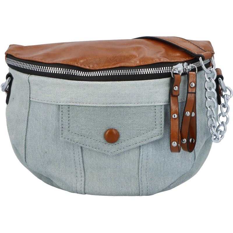 Turbo bags Retro jeansová ledvinka Roy4l, hnědá 112696690
