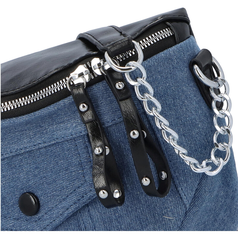 Turbo bags Retro jeansová ledvinka Roy4l, černá