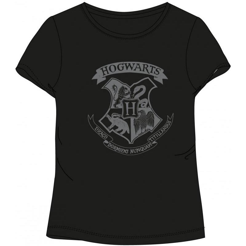 E plus M Dámské tričko s kulatým výstřihem a krátkým rukávem Harry Potter - 100% bavlna