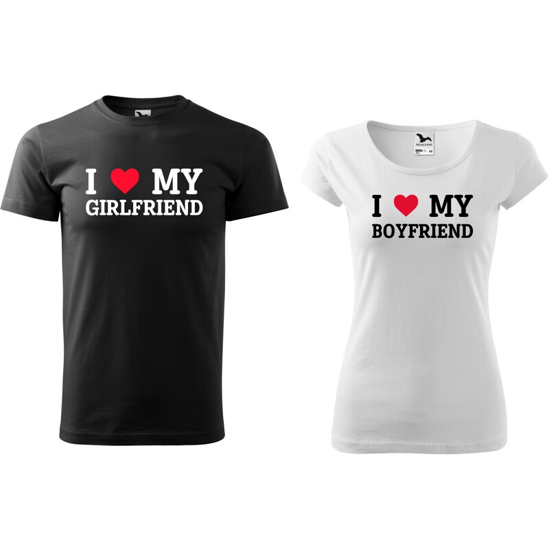 Fenomeno Set triček I love my Girlfriend/Boyfriend