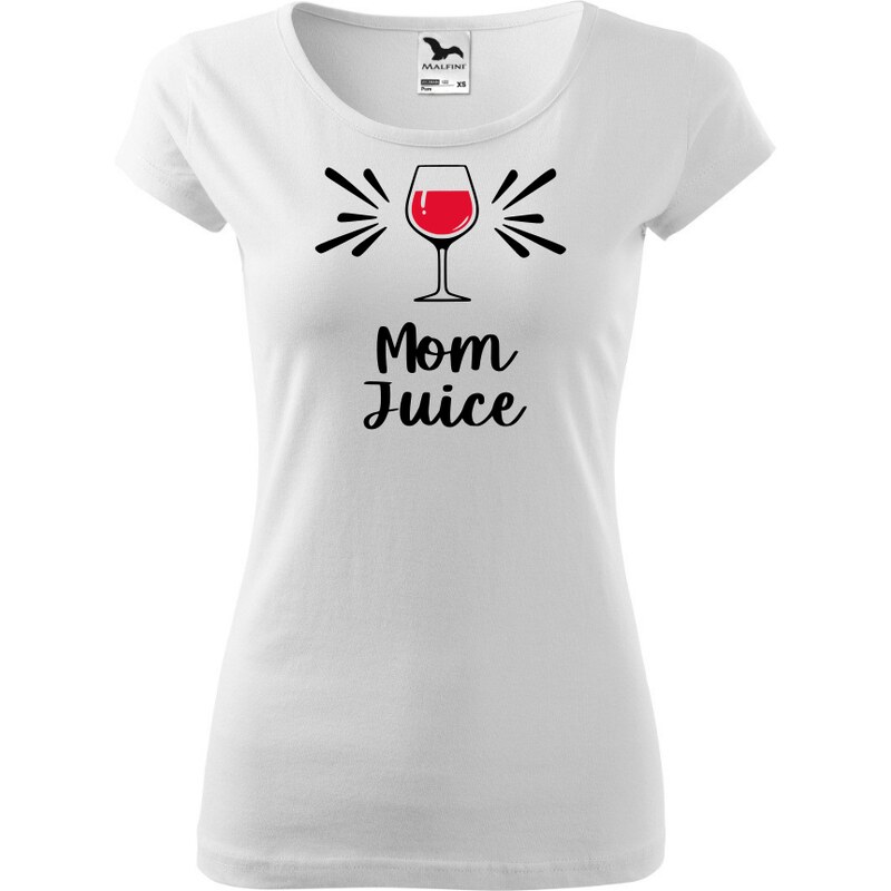 Fenomeno Dámské tričko Mom juice - bílé 57425921