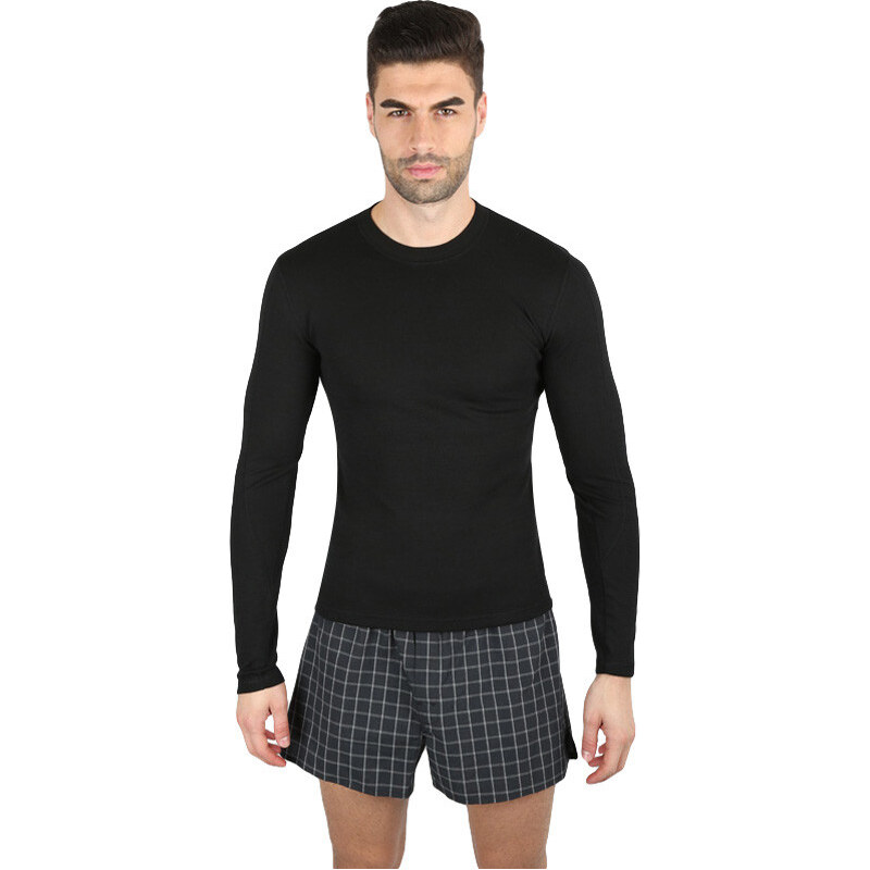 Pánské termo tričko VoXX merino černé (IN 01) 114404375