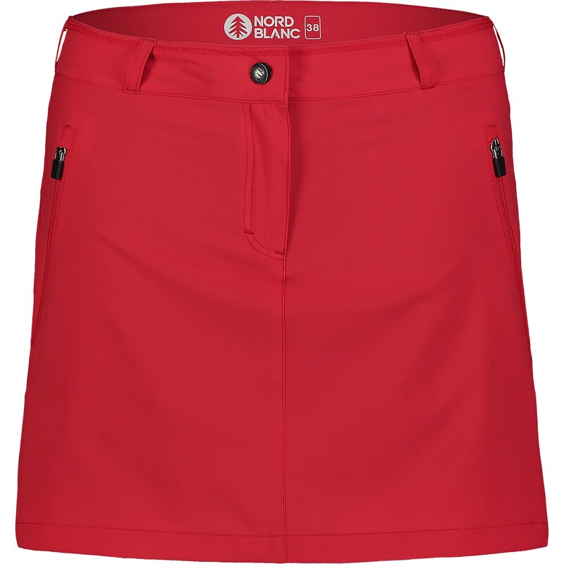 Nordblanc Červená dámská sportovní šortko-sukně ENIGMATIC
