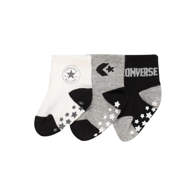 CONVERSE Ponožky šedý melír / černá / bílá