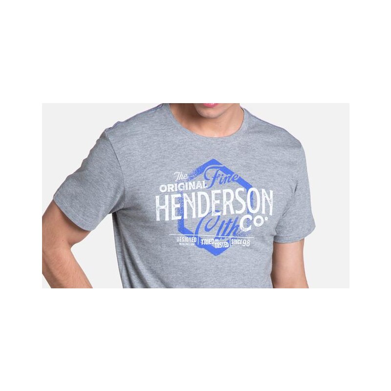 Henderson Pyžamo Lars 38869-90X Šedo-modré Šedo-modré