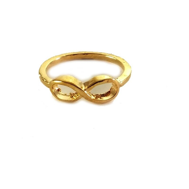 Prsten infinity - zlatý