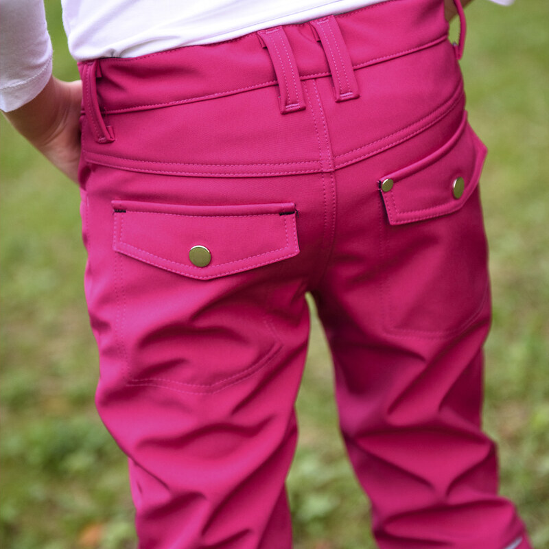 Su-rikata Dětské softshellové kalhoty Zoe RŮŽOVÁ