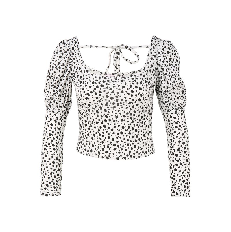 Miss Selfridge Petite Halenka černá / přírodní bílá