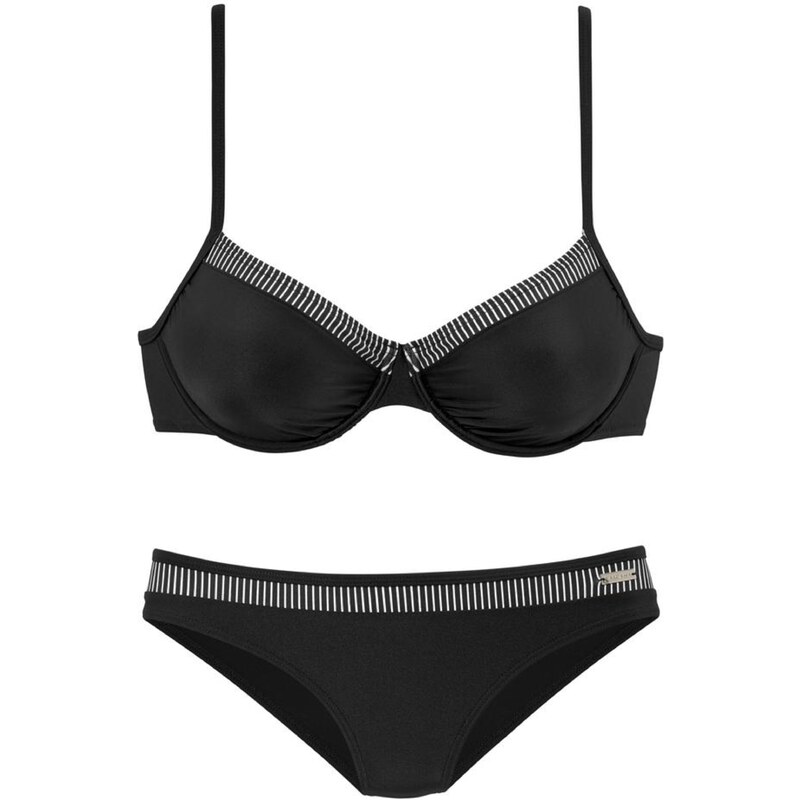 LASCANA Bikiny černá / bílá 95495024