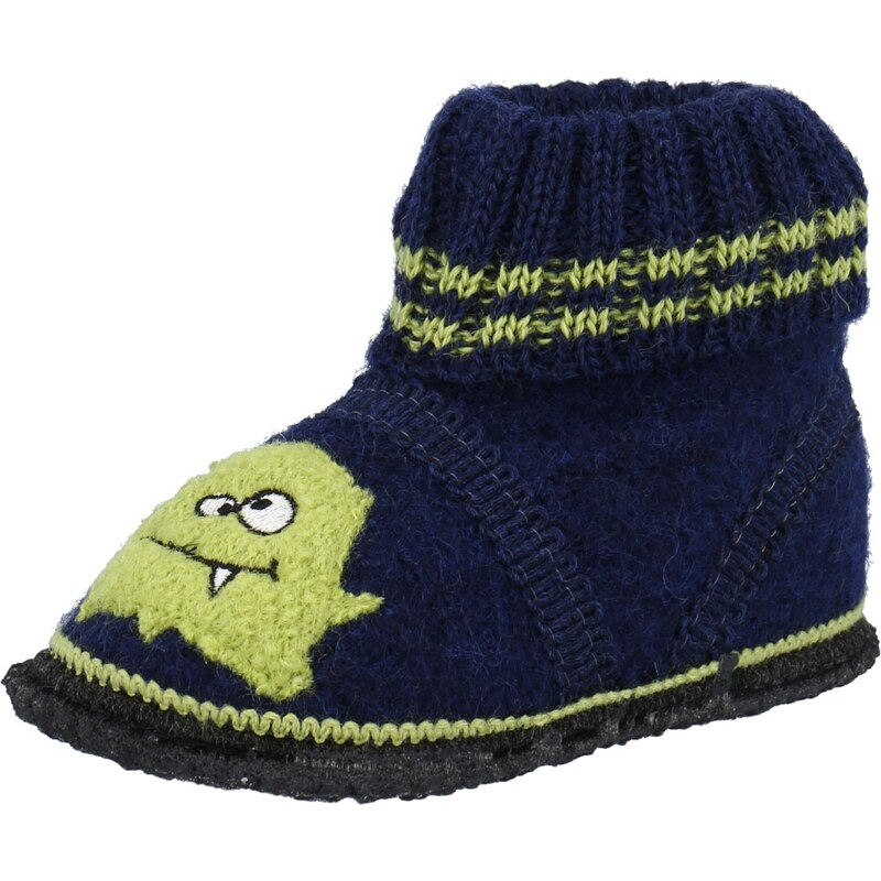BECK Pantofle Monster tmavě modrá / světle zelená