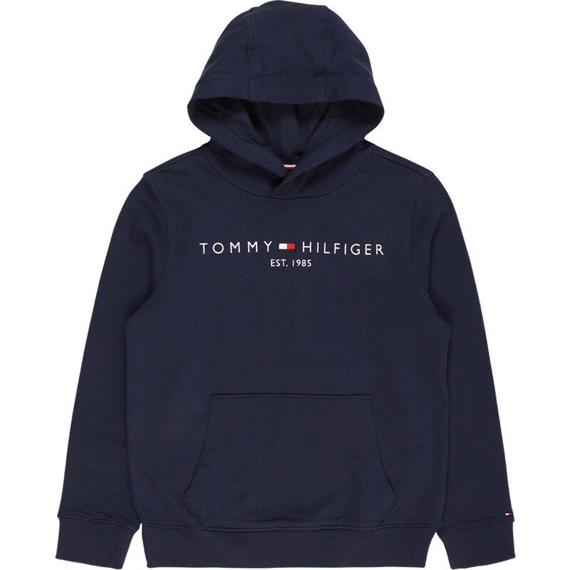 TOMMY HILFIGER Mikina námořnická modř / světle červená / bílá