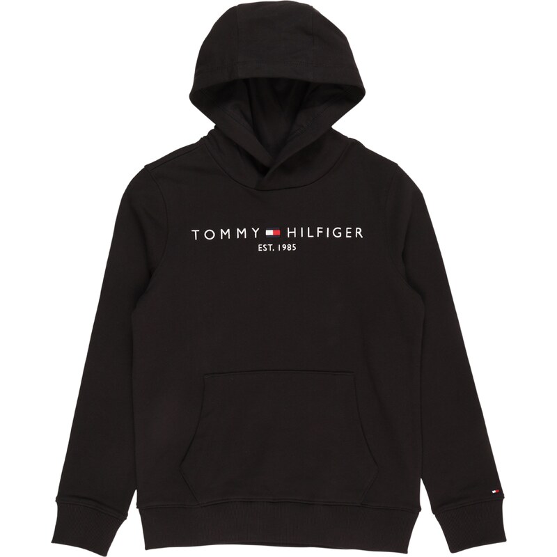 TOMMY HILFIGER Mikina červená / černá / bílá