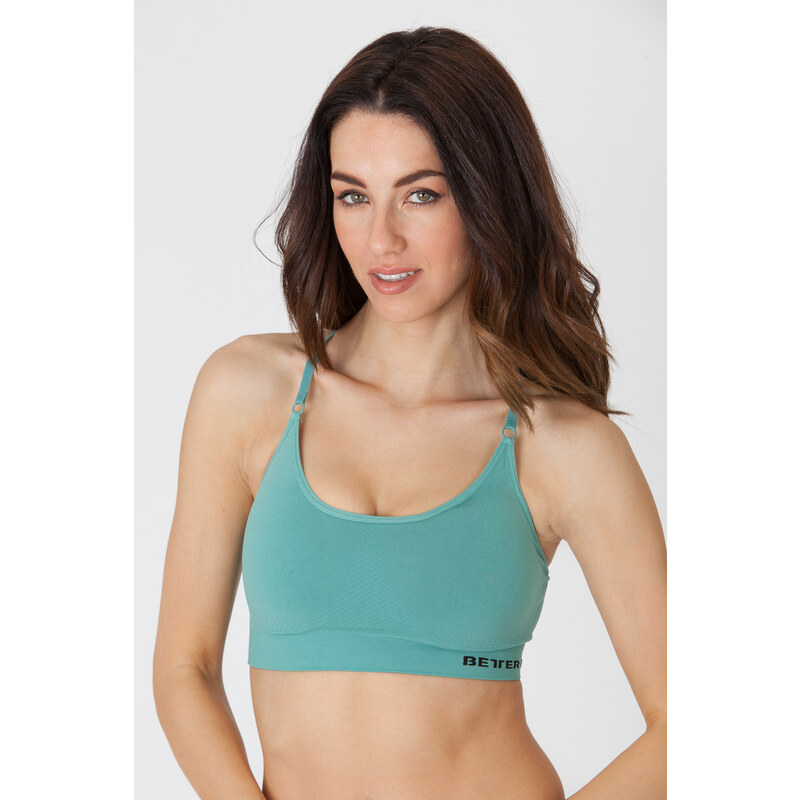 Better Bodies Podprsenka Seamless Short Teal