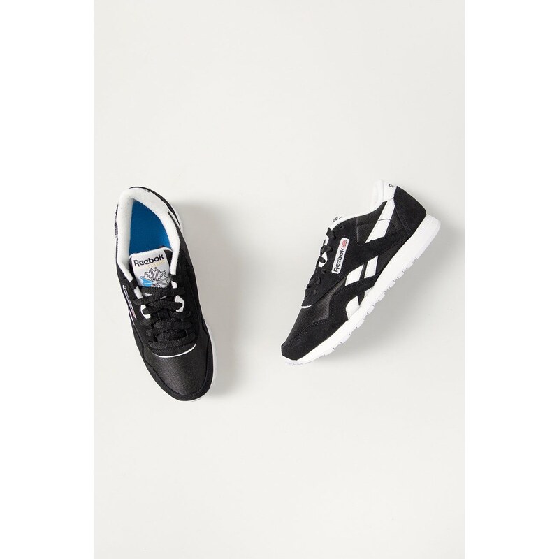 Reebok Classic Boty Reebok černá barva, na plochém podpatku, FV4506-BLK/WHT