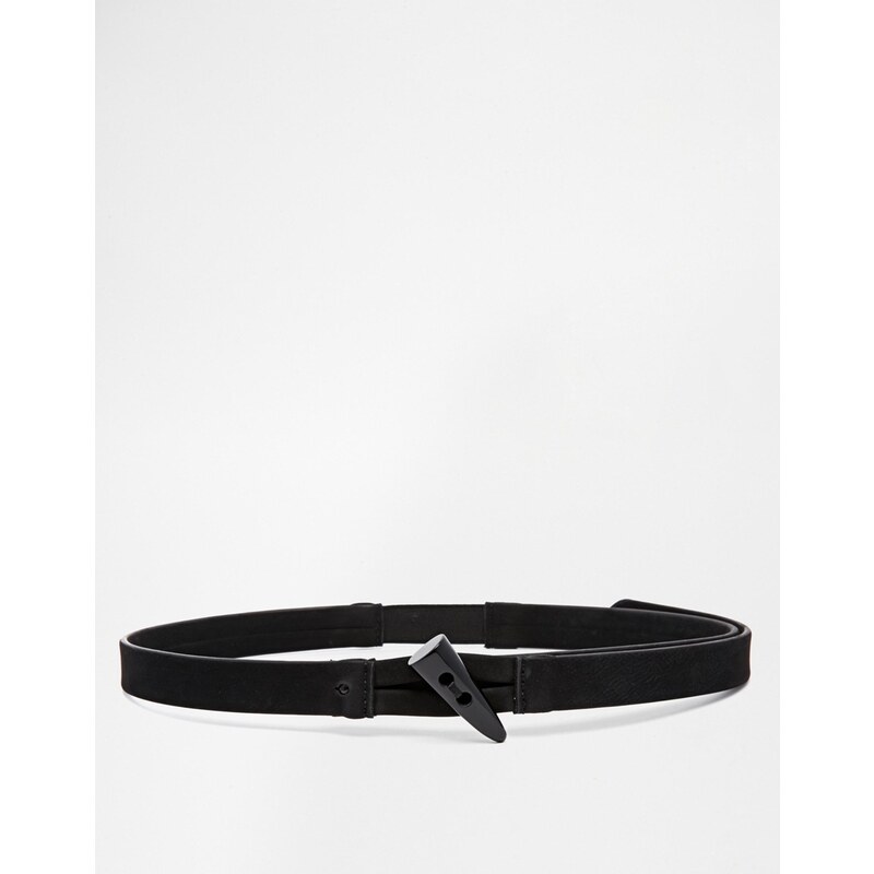 ASOS Waist Belt With Toggle Detail - Black