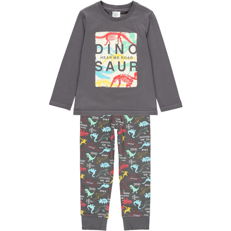 Boboli Chlapecké pyžamo Dinosaur šedé