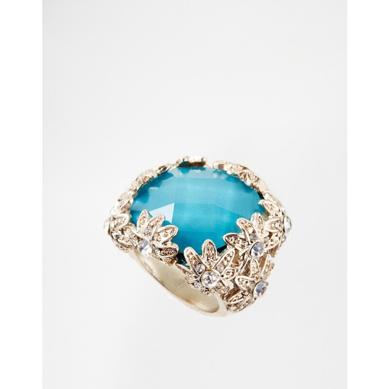 Talullah Tu Opal Jewel Statement Ring - Blue