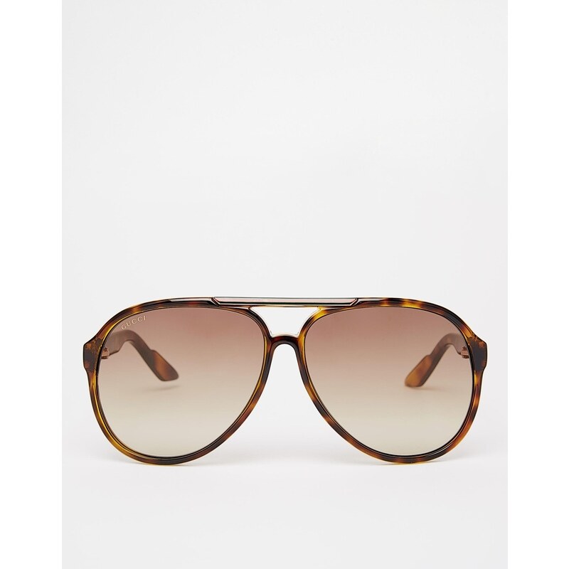 Gucci Aviator Sunglasses - Brown