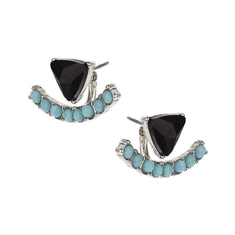 Topshop Back to Front Rhinestone Earring