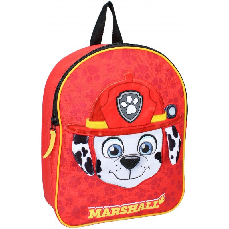 Vadobag Dětský předškolní batůžek Tlapková patrola - Paw Patrol - motiv Marshall s plyšovýma ušima - 9L