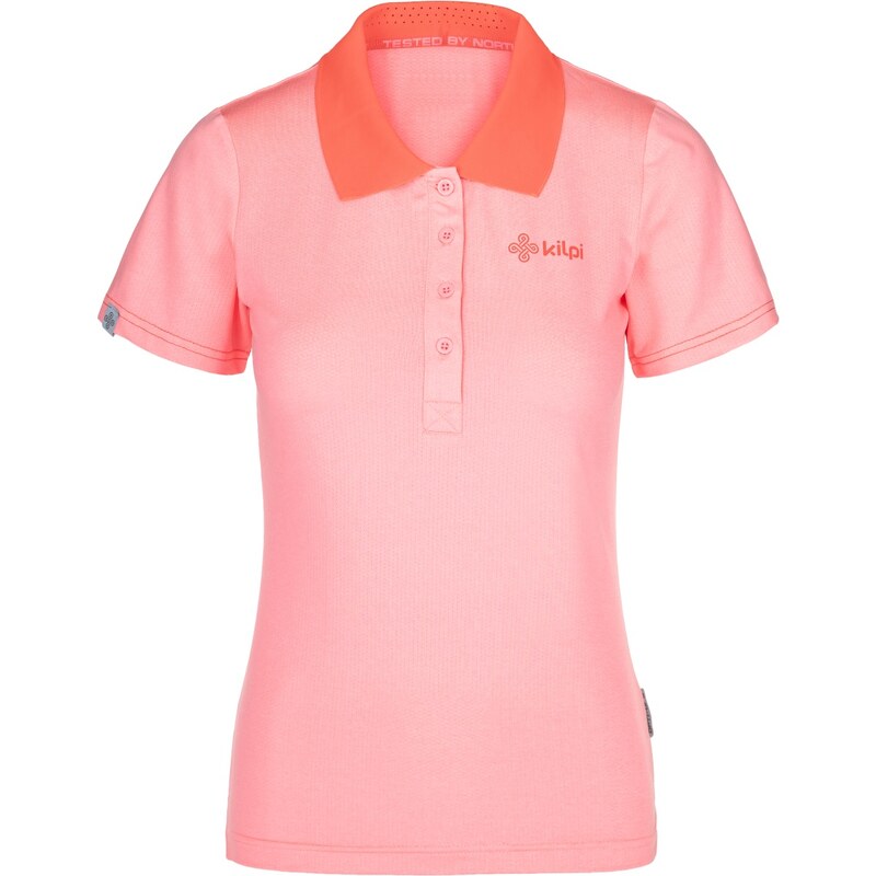 Dámské funkční polo tričko KILPI COLLAR-W světle růžová
