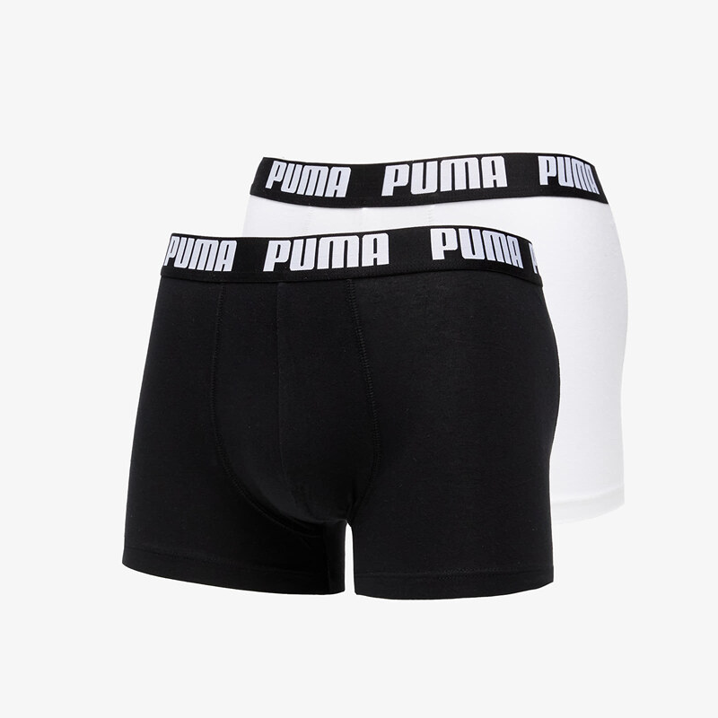 Boxerky Puma 2 Pack Basic Boxers White/ Black