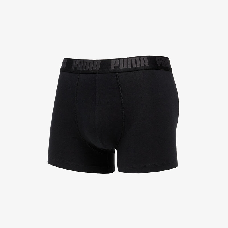 Boxerky Puma 2 Pack Heritage Stripe Boxers Black