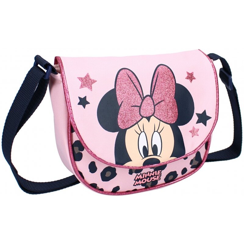 Vadobag Dětská / dívčí taška přes rameno / crossbag Minnie Mouse s třpytivou mašlí - Disney