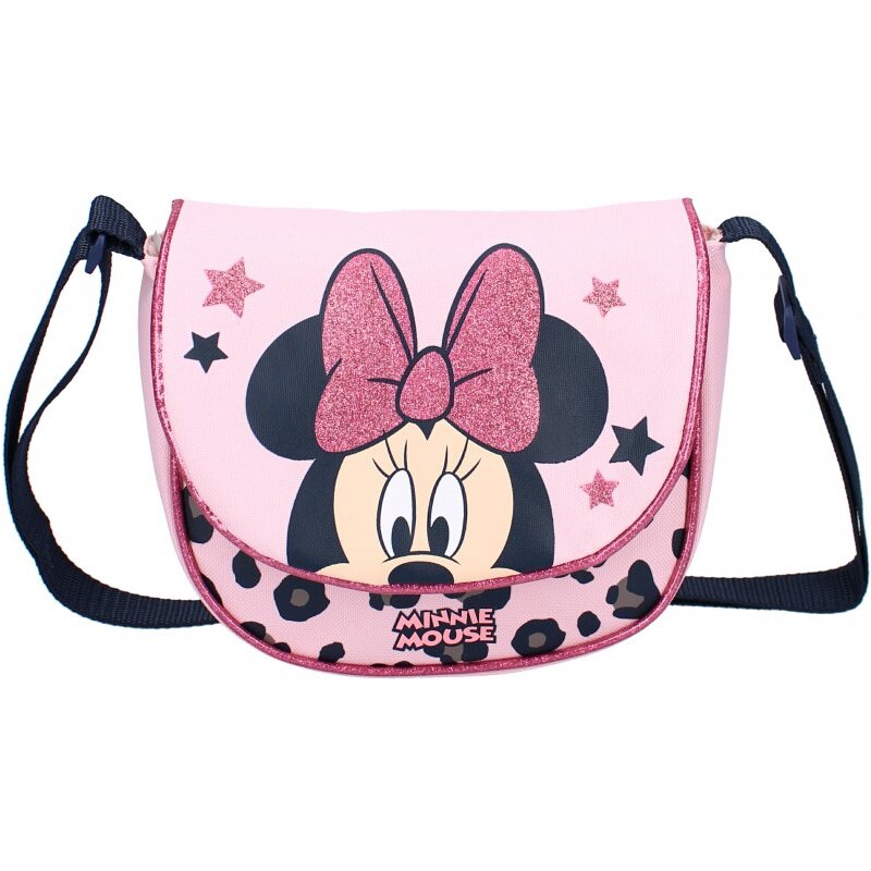 Vadobag Dětská / dívčí taška přes rameno / crossbag Minnie Mouse s třpytivou mašlí - Disney