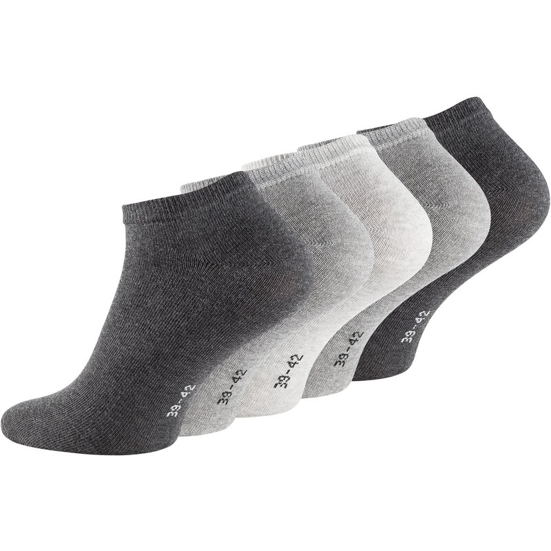 Stark Soul Ponožky unisex kotníčkové - šedé tóny - 5 párů