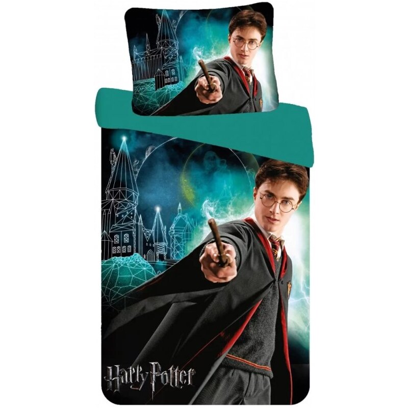 Setino Bavlněné ložní povlečení Harry Potter - motiv Mladý čaroděj - 100% bavlna - 70 x 90 cm + 140 x 200 cm