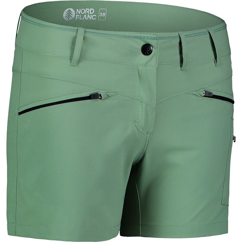 Nordblanc Zelené dámské lehké outdoorové šortky SIMPLICITY