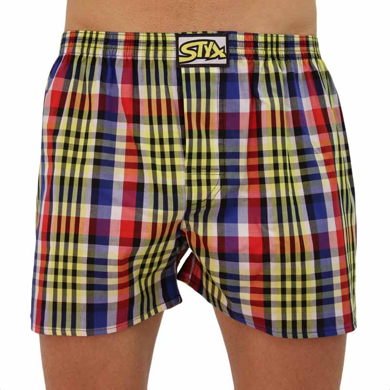 Pánské trenky Styx klasická guma vícebarevné (A833)