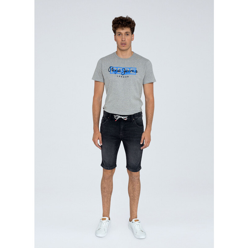 Pepe Jeans pánské denim černé kraťasy JAGGER SHORT BLACK