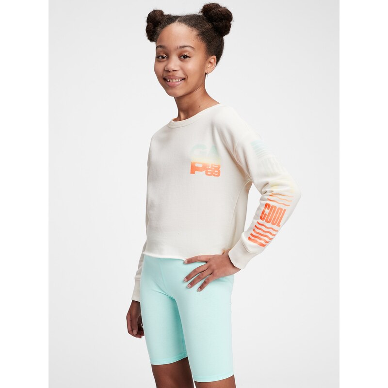 GAP Dětská mMikina graphic boxy crew - Holky