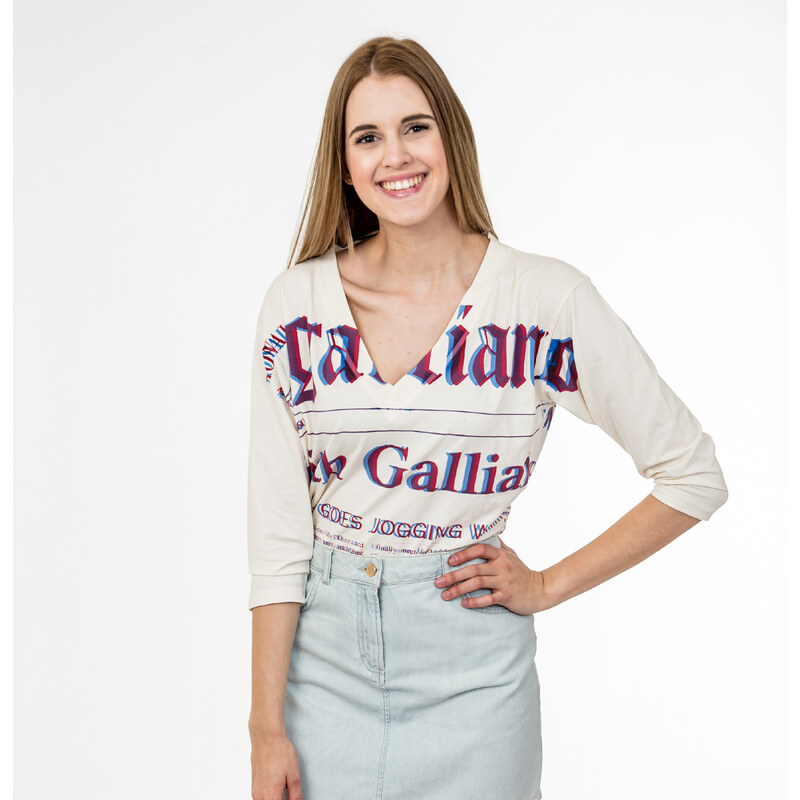 Béžové tričko - GALLIANO
