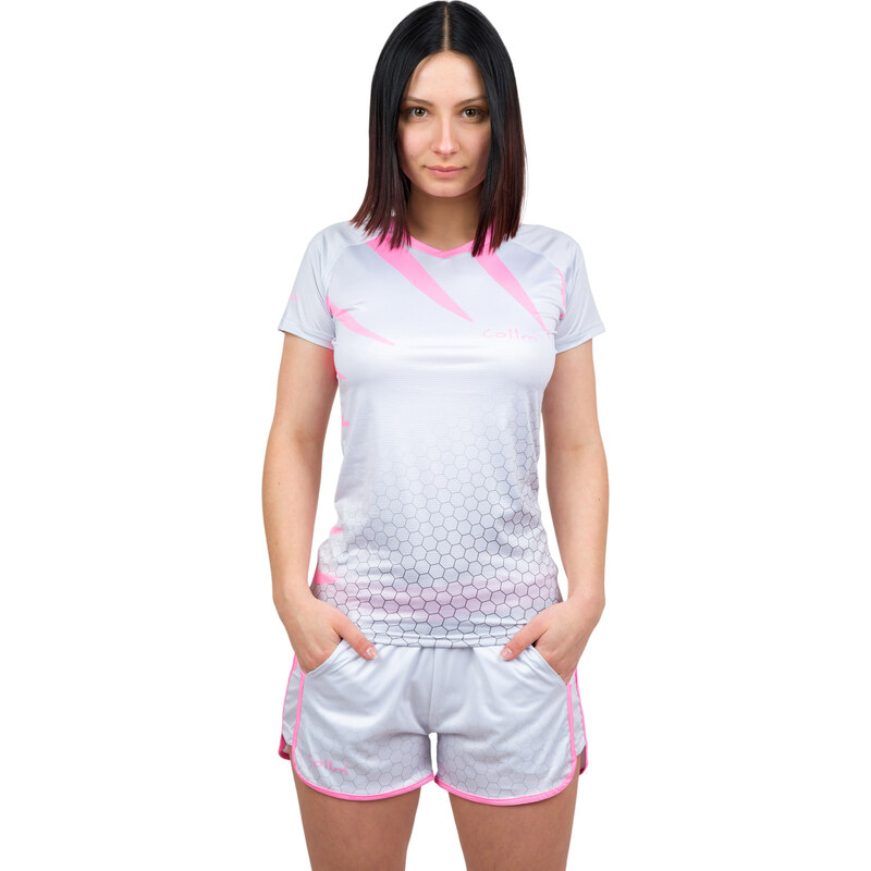 Dámské sportovní tričko COLLM LIGHT silver-pink